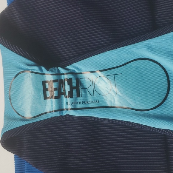 New  BEACHRIOT  HEIDI COLORBLOCK  HIGH WAIST  BIKINI  BOTTOM - Picture 6 of 8